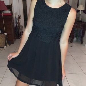 Forever 21 black beaded dress, size small